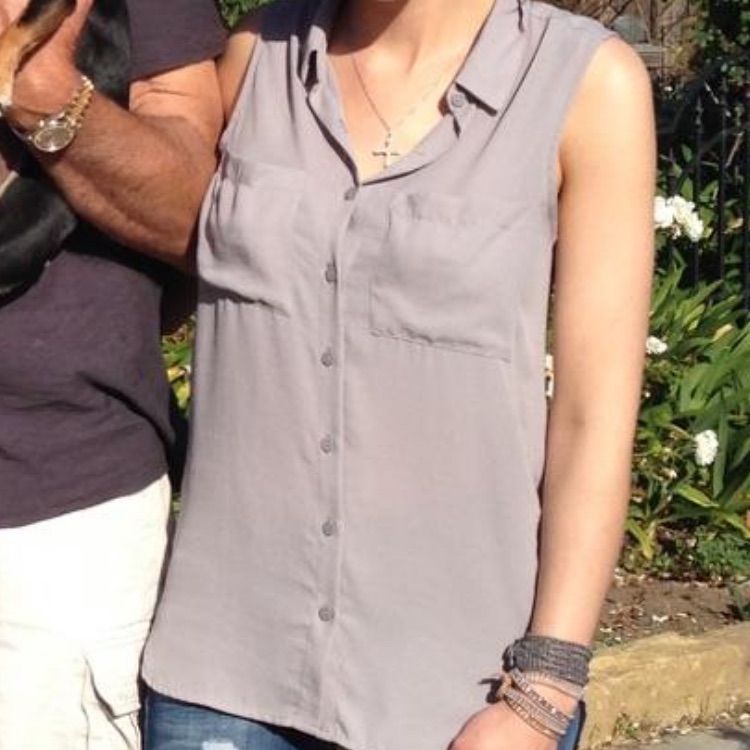H&M Grey Button Down